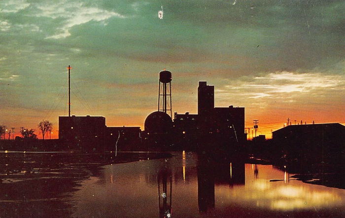 Enrico Fermi Nuclear Generating Station - Old Post Card (newer photo)